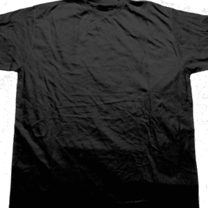 black 100percent cotton tshirt for printing