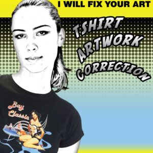 tshirt artwork correction service washington DC